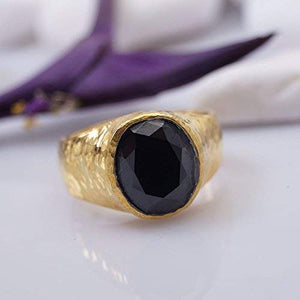Bold Collection Onyx Unisex Men's Ring By Omer Handmade 925 k Sterling Silver 24