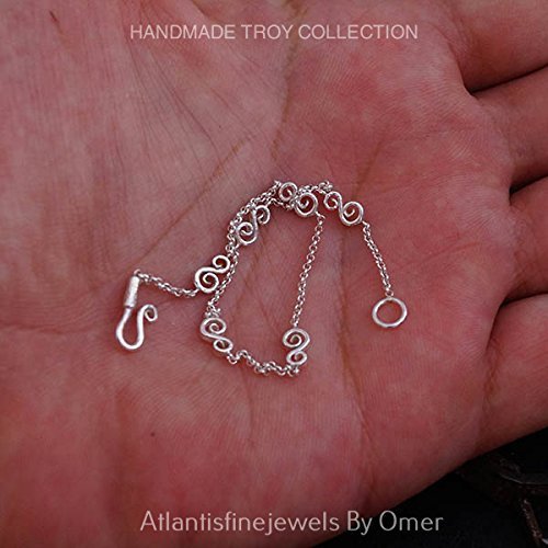 Ancient Art Fine Troy Bracelet Handmade Sterling Silver Turkish Designer Jewelry