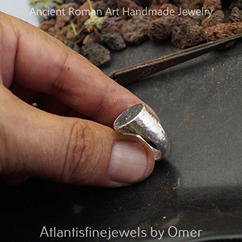 Turkish Bold Oxidized Coin Ring 925 Sterling Silver