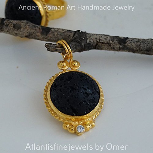 Lava Pendant 925k Sterling Silver24k Gold Over By Omer Designer Fine Jewelry