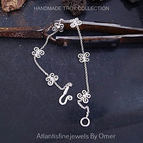 Fine Butterfly Troy Bracelet Handmade By Omer Sterling Silver Turkish Jewelry