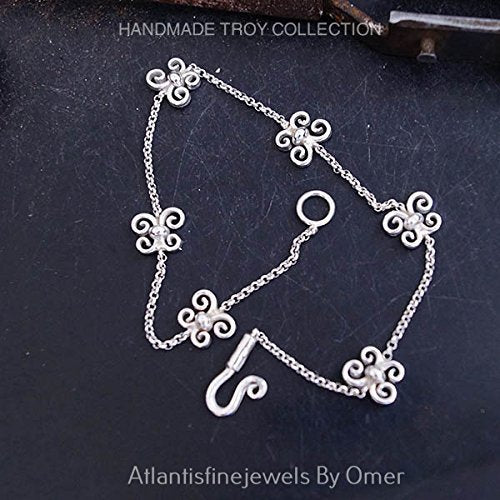 Fine Butterfly Troy Bracelet Handmade By Omer Sterling Silver Turkish Jewelry