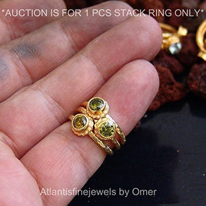 Turkish Handmade Peridot Ring Jewelry By Omer