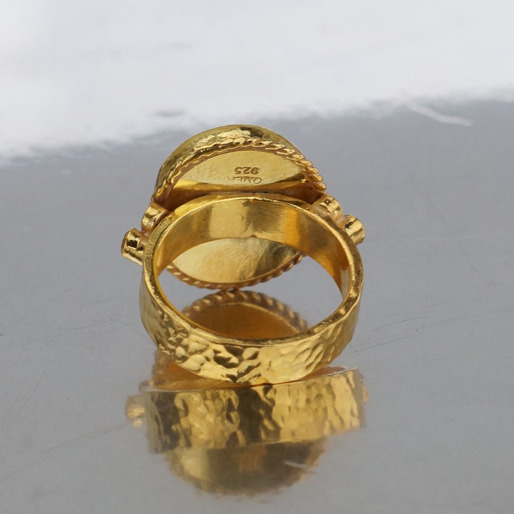 24K Solid Yellow Gold Dragon Ring 9.1 Grams | eBay