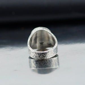*MADE TO ORDER Handmade Venetian İntaglio Rustic Men's Ring Oxidized 925 Silver
