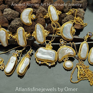 *MADE TO ORDER* Omer 925 Sterling Silver Unique Pearl Artisan Custom Necklace