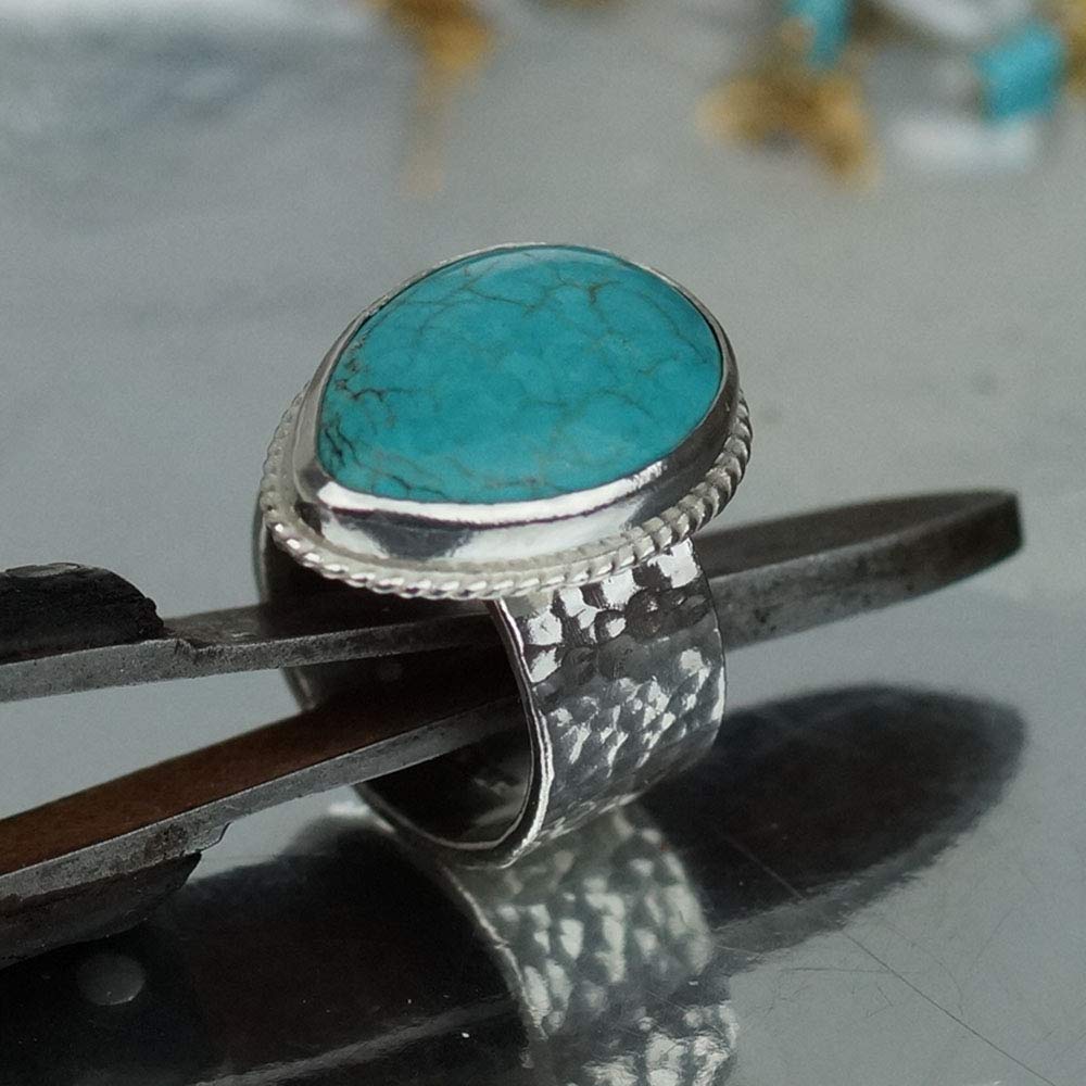 Skulls Turquoise Ring for Men Sterling Silver – Boho Magic Jewelry
