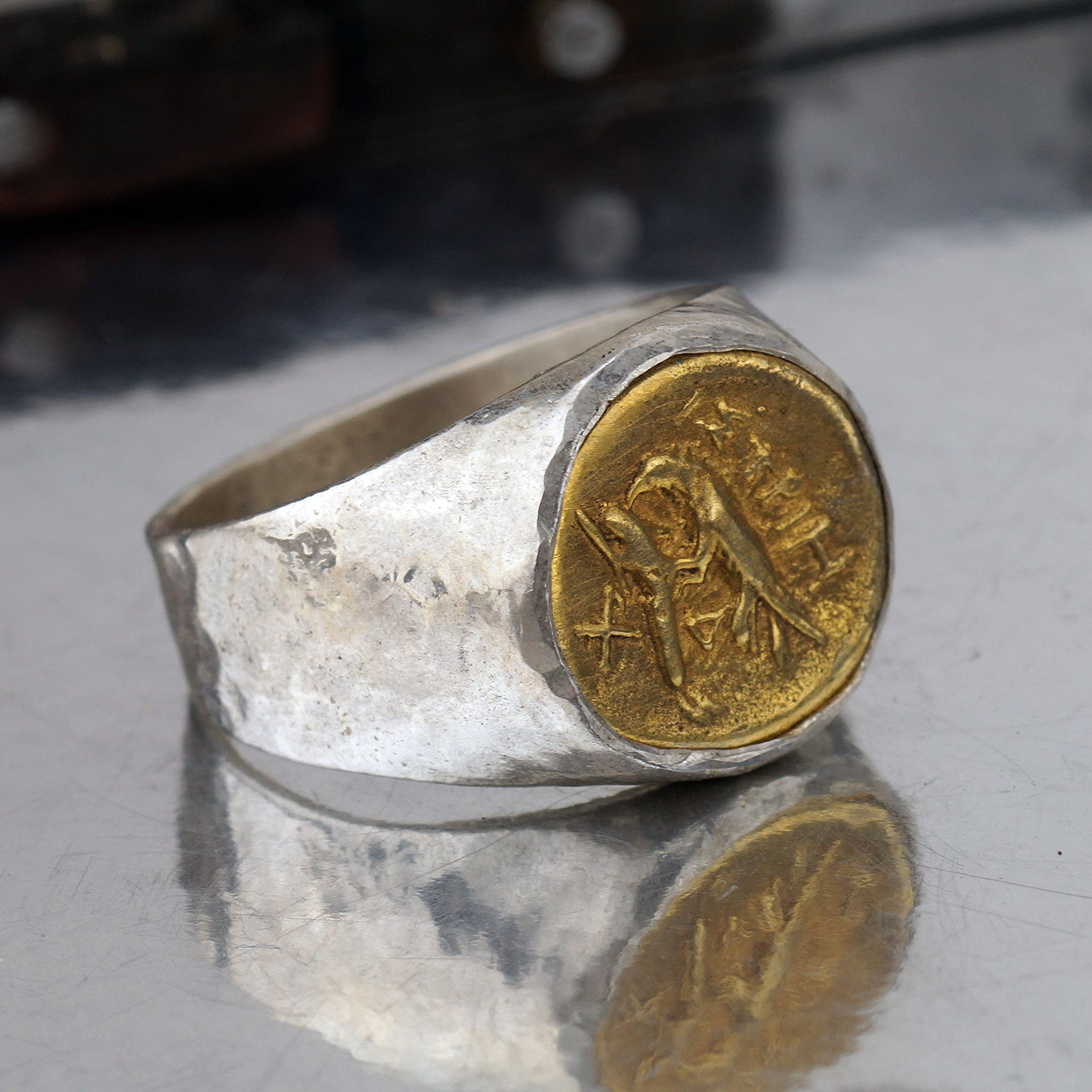 American Coin Gold 22K Eagle Ring Mens Womens Vintage Weddings Anniversary  Antique Lady Liberty 1/2 Ounce Best Coinring - Etsy | Rings for men, Gold  coin ring, Eagle ring